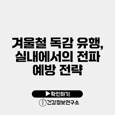 겨울철 독감 유행, 실내에서의 전파 예방 전략