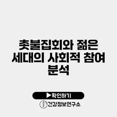 촛불집회와 젊은 세대의 사회적 참여 분석