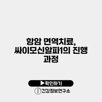 항암 면역치료, 싸이모신알파1의 진행 과정